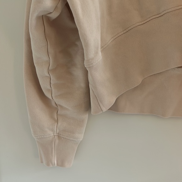 Zara cropped blush light pink sweatshirt - Picture 3 of 7